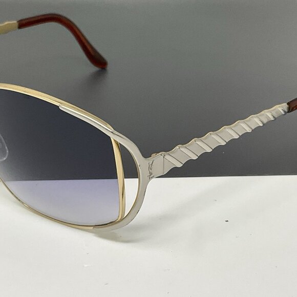 Yves Saint Laurent Vintage Gradient Sunglasses YSL 6056 y116 Gold & Silver main image 10